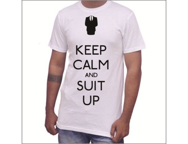 Men's Printed white T Shirt